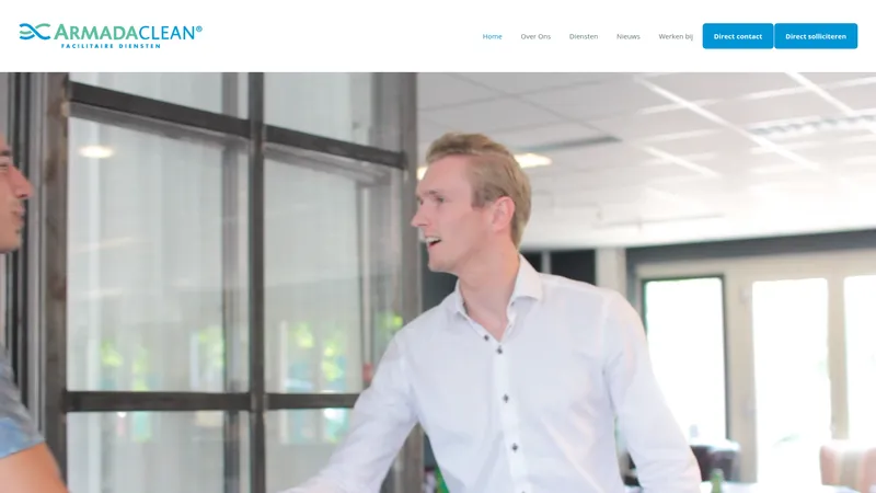 Website van Armadaclean Nederland