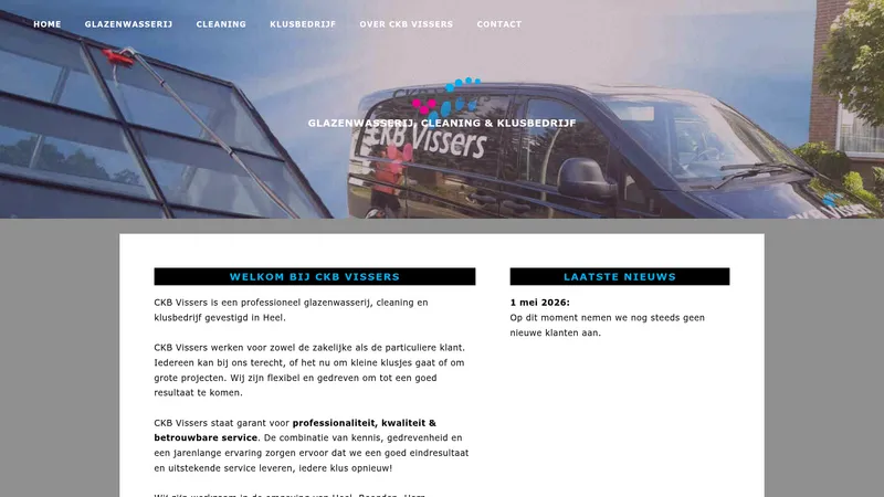 Website van CKB Vissers