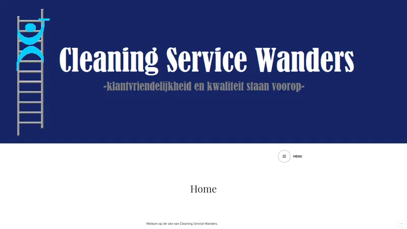 Website van Cleaning Service Wanders