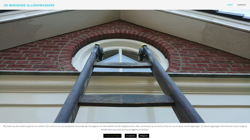 Website van De Bergense glazenwassers
