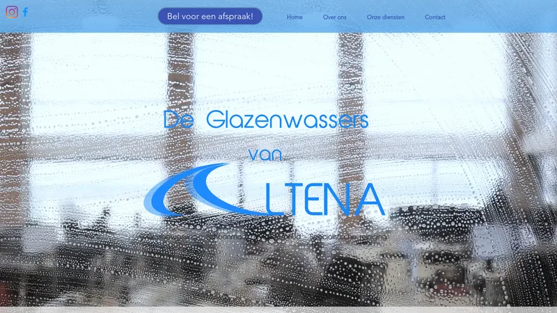 Website van De Glazenwassers van Altena