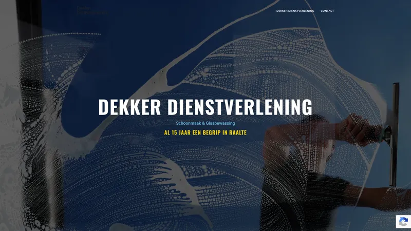 Website van Dekker Dienstverlening