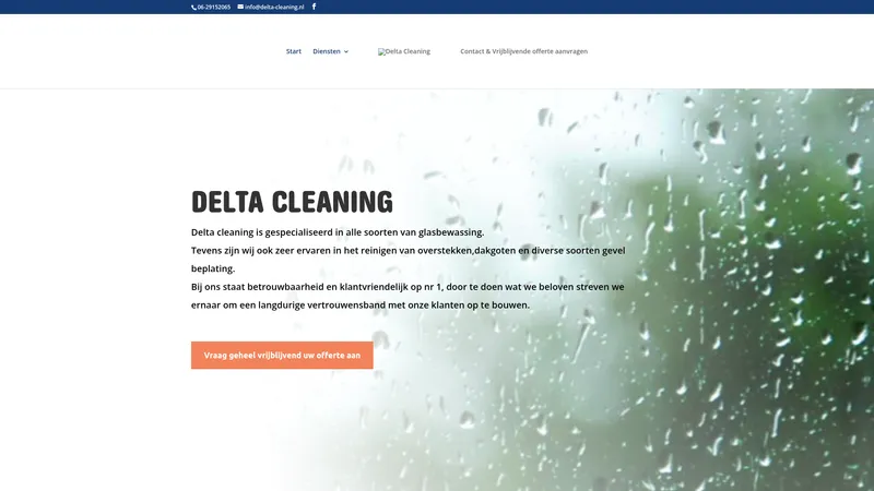 Website van Delta cleaning