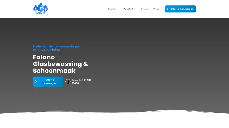 Website van Falano Schoonmaak