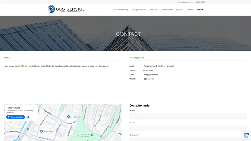 Website van GGS Service