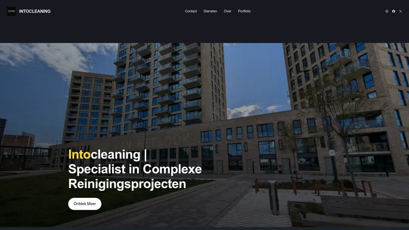 Website van intocleaning