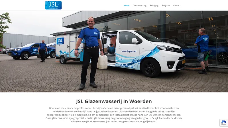 Website van JSL Glazenwasserij