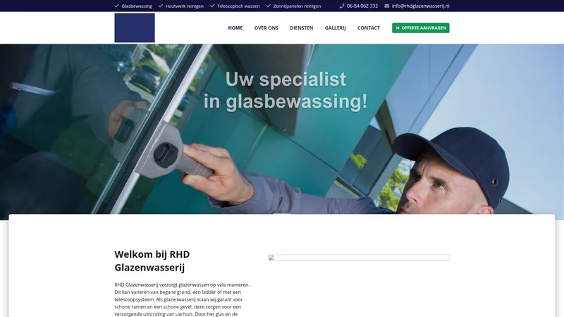 Website van Rhd Dienstverlening