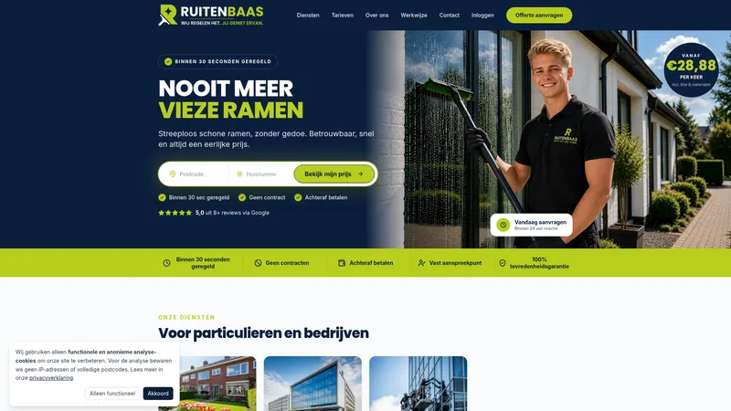 Website van Ruitenbaas