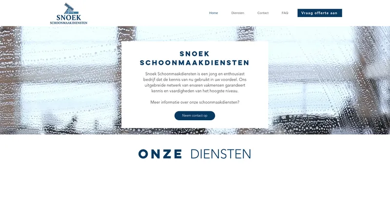 Website van Snoek Schoonmaakdiensten
