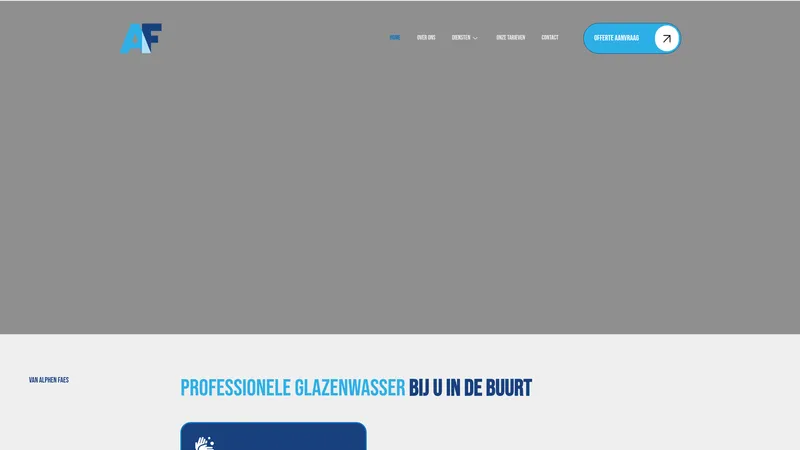 Website van van Alphen Faes