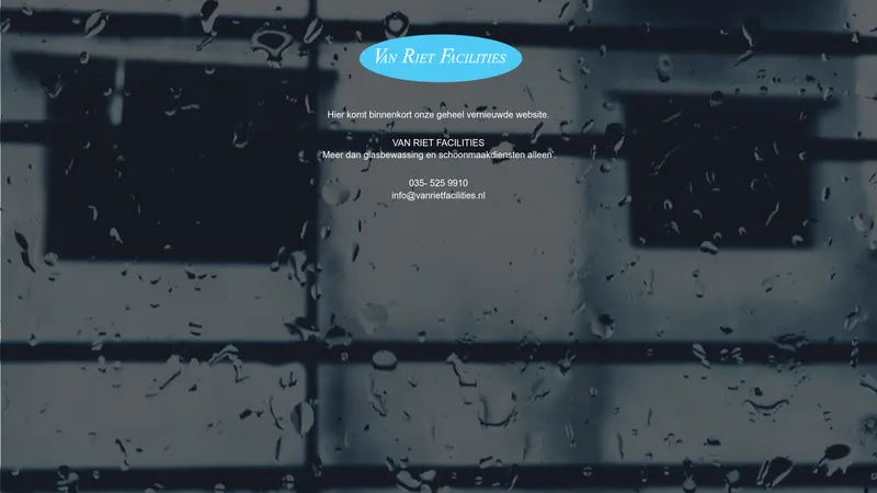 Website van Van Riet Facilities