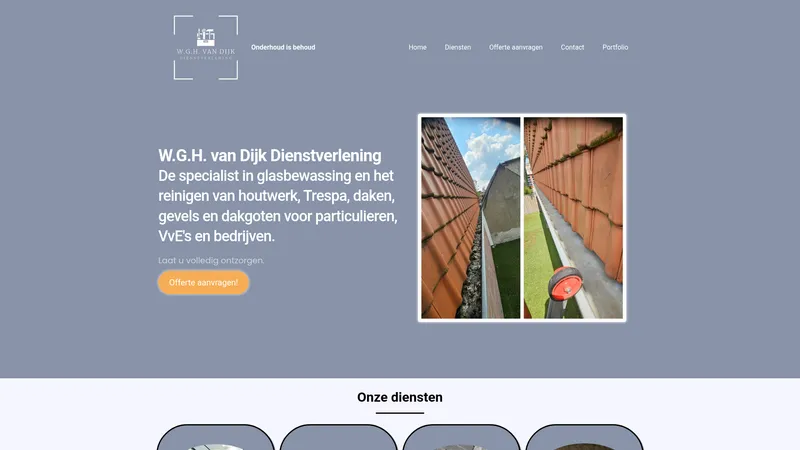 Website van W.G.H. van Dijk Dienstverlening